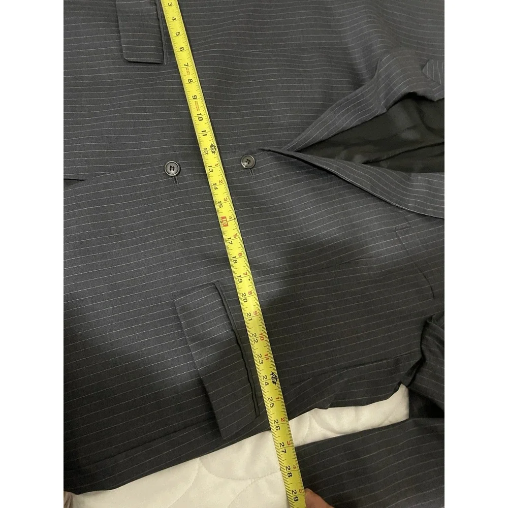 Ralph Lauren Men's 50R Charcoal Pinstripe Wool Sports Coat Blazer